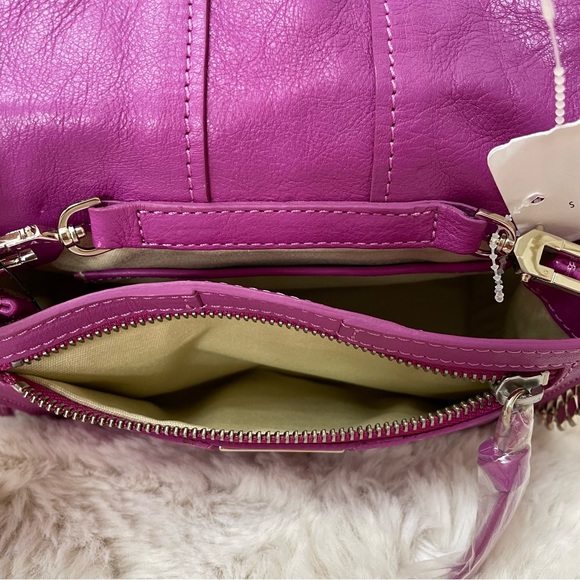 Pristine Fuschia Ramy Brook New York Shoulder bag Chrome chain leather strap - Picture 4 of 7